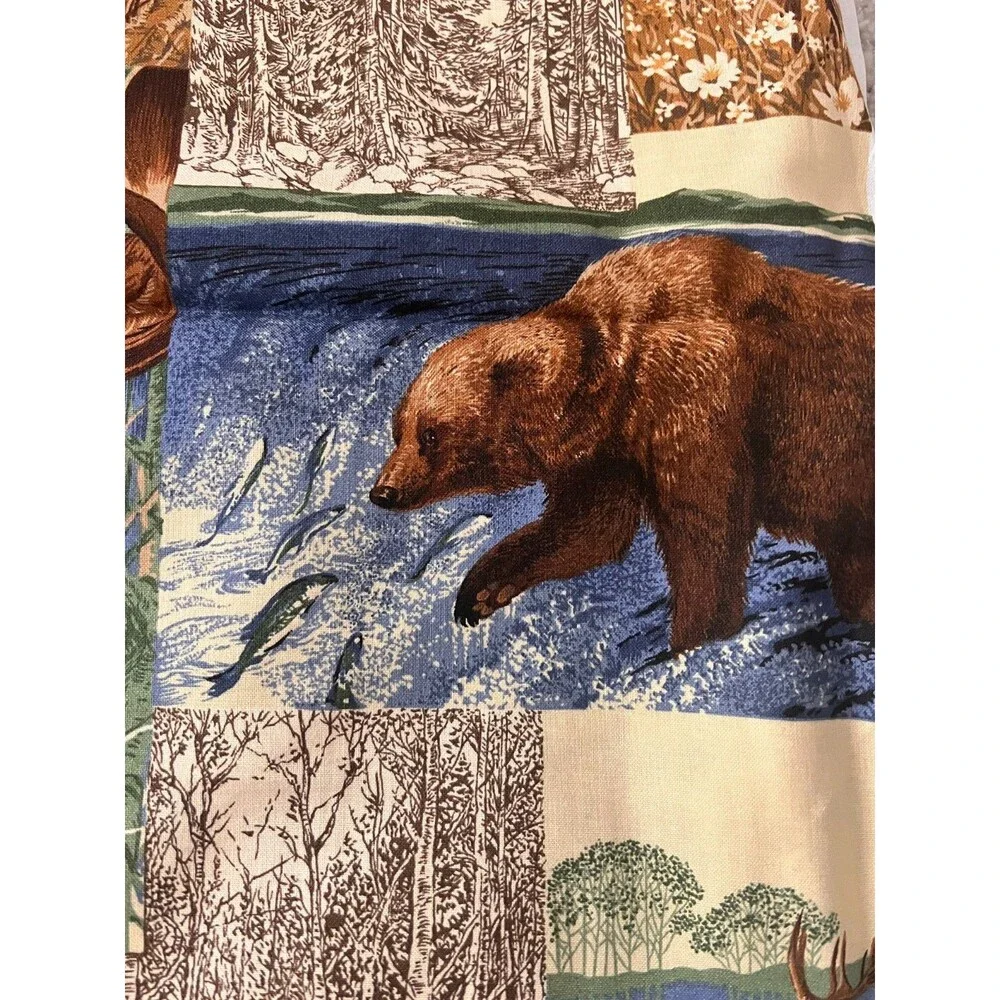 Vtg VIP Cranston Wildlife Cotton Quilting Fabric 44